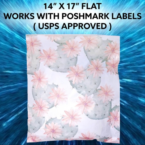 50 14X17 Flowering Cactus Poly Mailers CLEARANCE - Picture 4 of 6